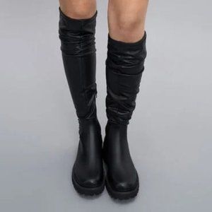 Charles & Keith Platform Thigh High Boots